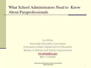 What School Administrators Need to Know About Paraprofessionals