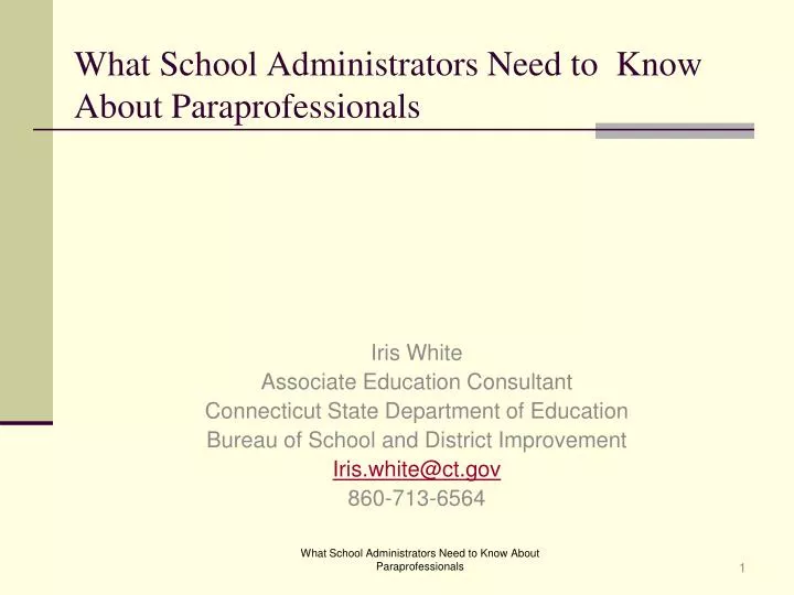what school administrators need to know about paraprofessionals