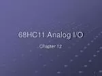 68HC11 Analog I/O - slide 1
