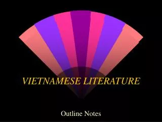 VIETNAMESE LITERATURE
