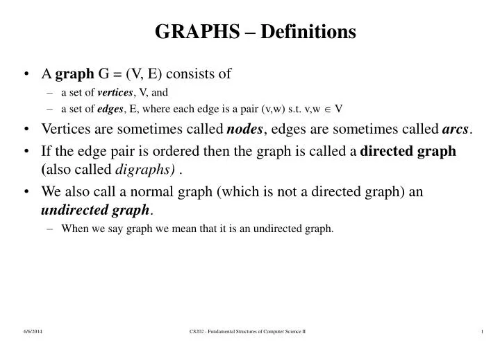 graphs definitions