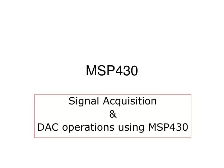 msp430