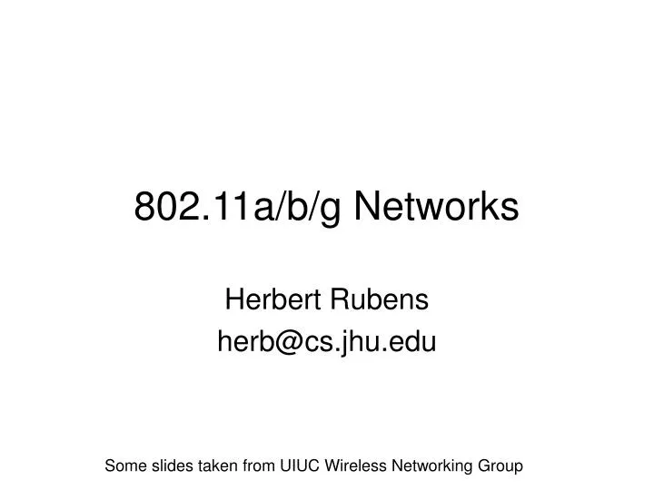 802 11a b g networks