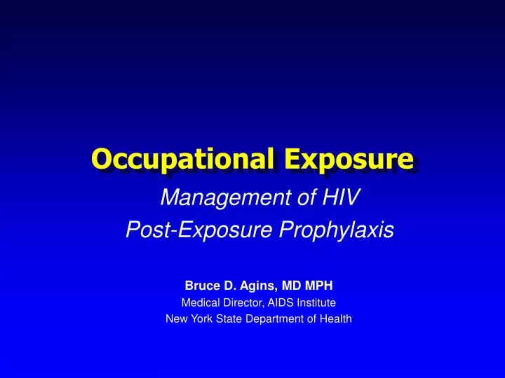 occupational exposure