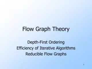 Flow Graph Theory