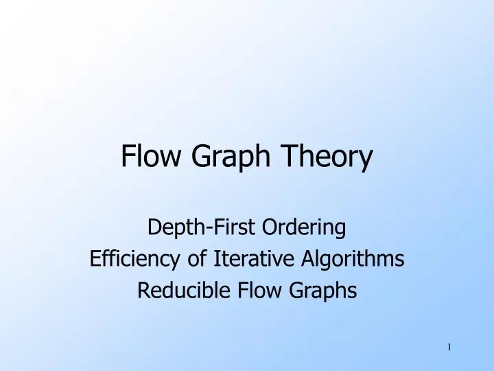 flow graph theory