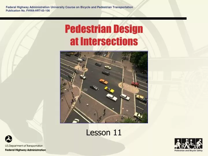 pedestrian design at intersections