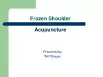 Frozen Shoulder &amp; Acupuncture - slide 1
