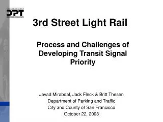 3rd Street Light Rail