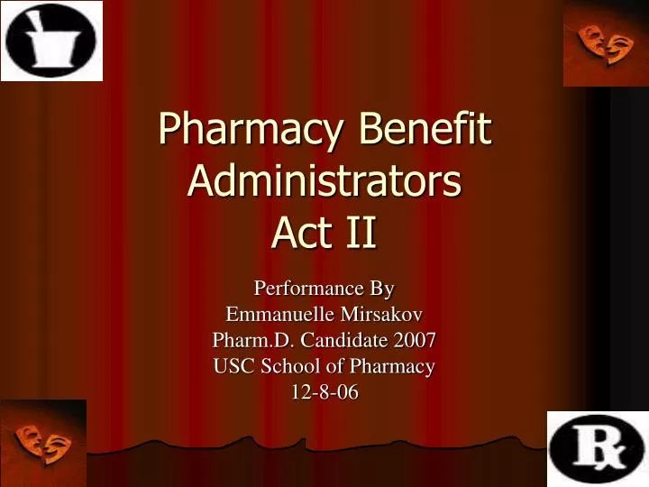 pharmacy benefit administrators act ii