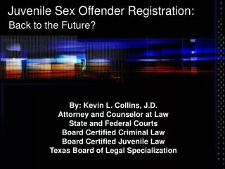 Juvenile Sex Offender Registration: