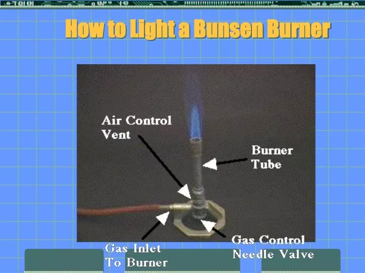 how to light a bunsen burner