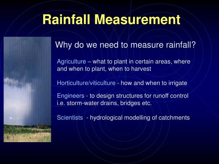 rainfall measurement