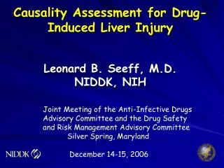 Joint Meeting of the Anti-Infective Drugs Advisory Committee and the Drug Safety and Risk Management Advisory Committee