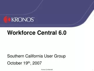 Workforce Central 6.0