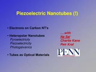 Piezoelectric Nanotubes (!)