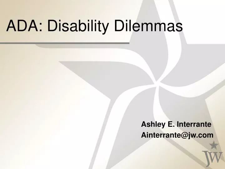 ada disability dilemmas