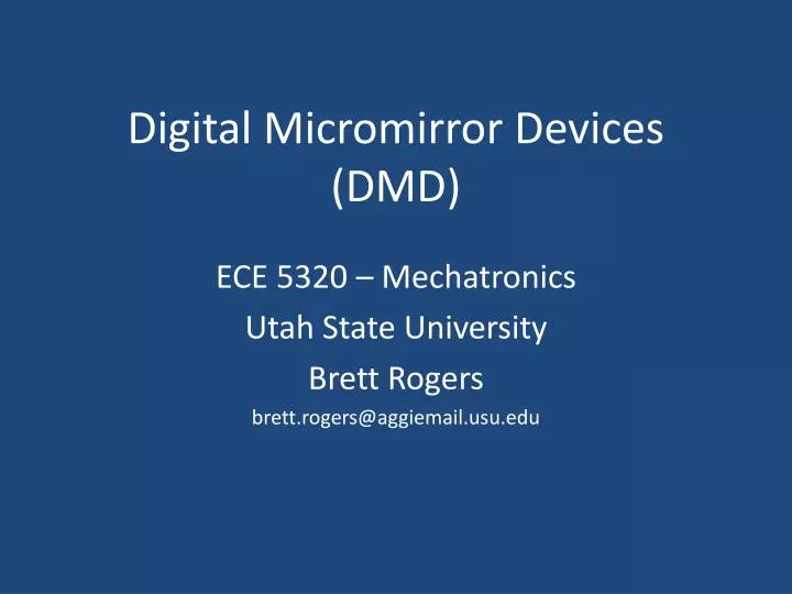 digital micromirror devices dmd