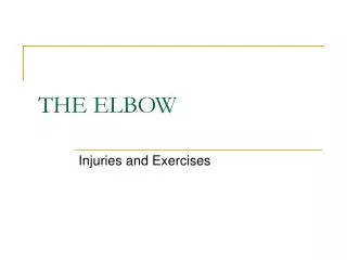 THE ELBOW