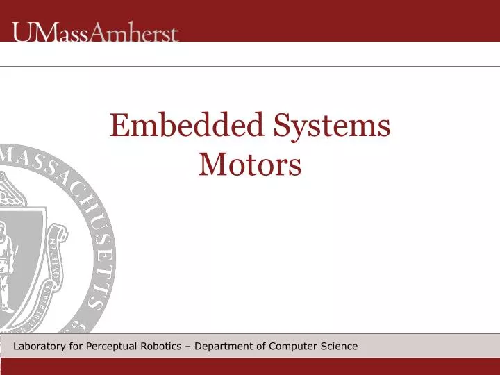 embedded systems motors