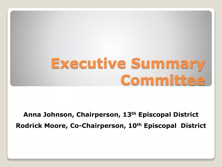executive summary committee