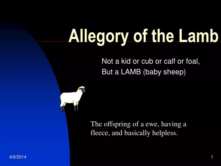 allegory of the lamb