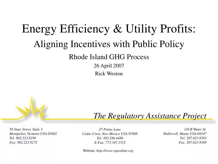 energy efficiency utility profits aligning incentives with public policy