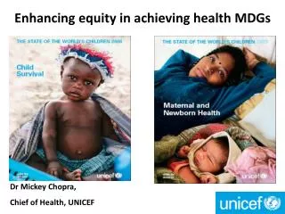 Enhancing equity in achieving health MDGs