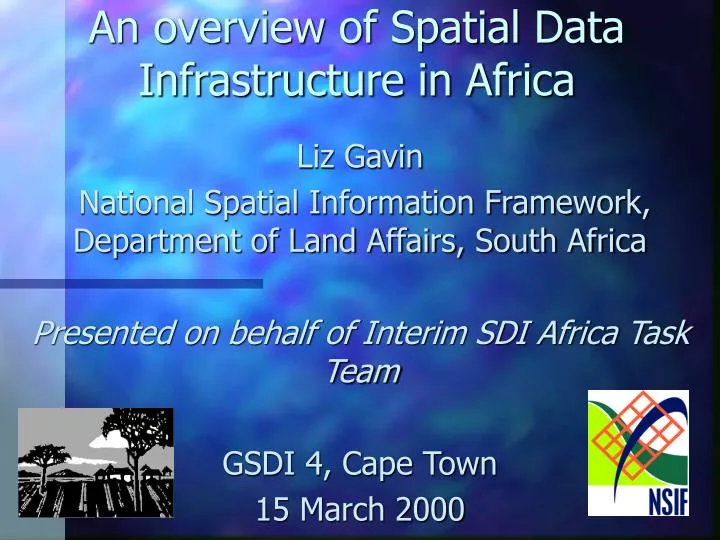 an overview of spatial data infrastructure in africa