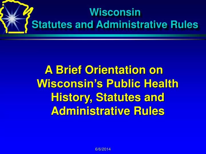 wisconsin statutes and administrative rules