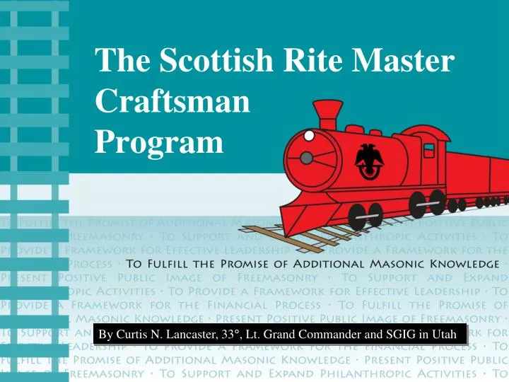 the scottish rite master craftsman program