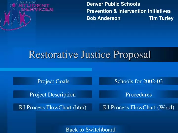 restorative justice proposal