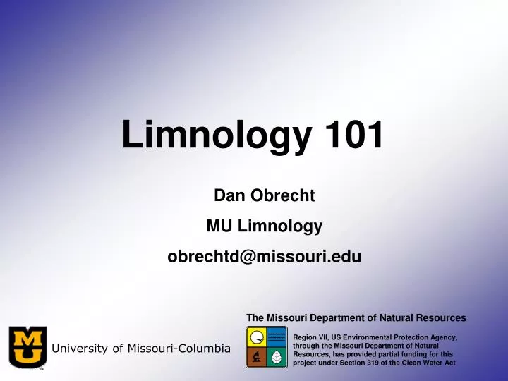 limnology 101