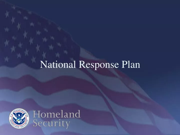 national response plan