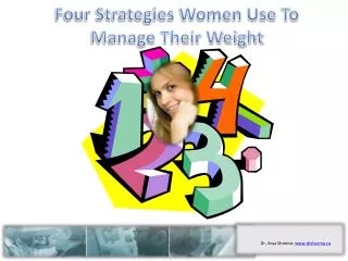 Four Strategies Women Use To Manage Their Weight