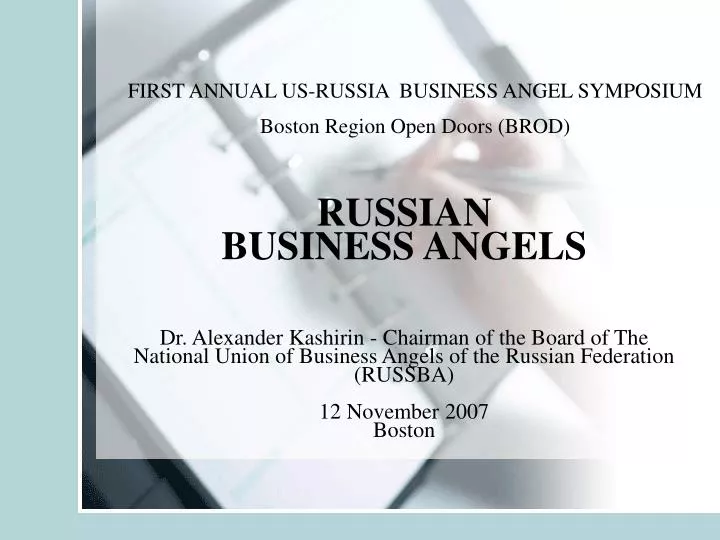first annual us russia business angel symposium boston region open doors brod
