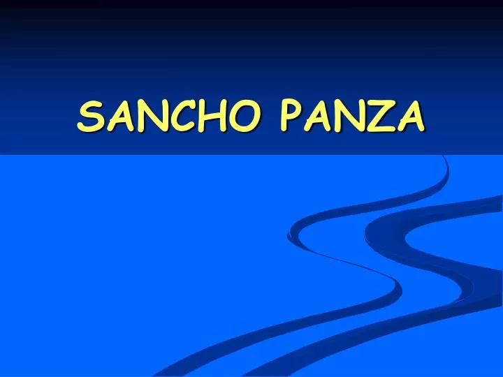 sancho panza