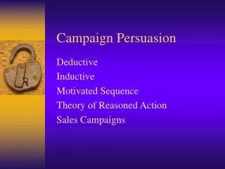 Campaign Persuasion