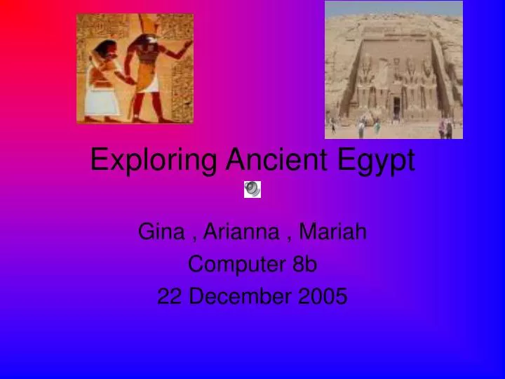 exploring ancient egypt