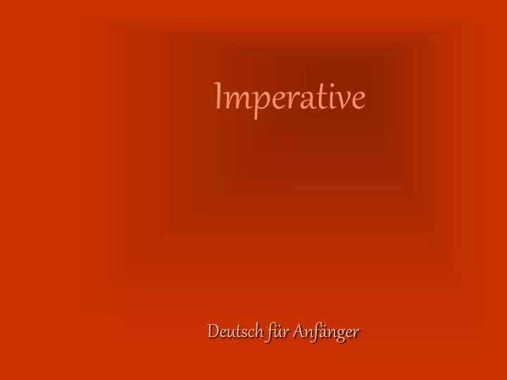 imperative