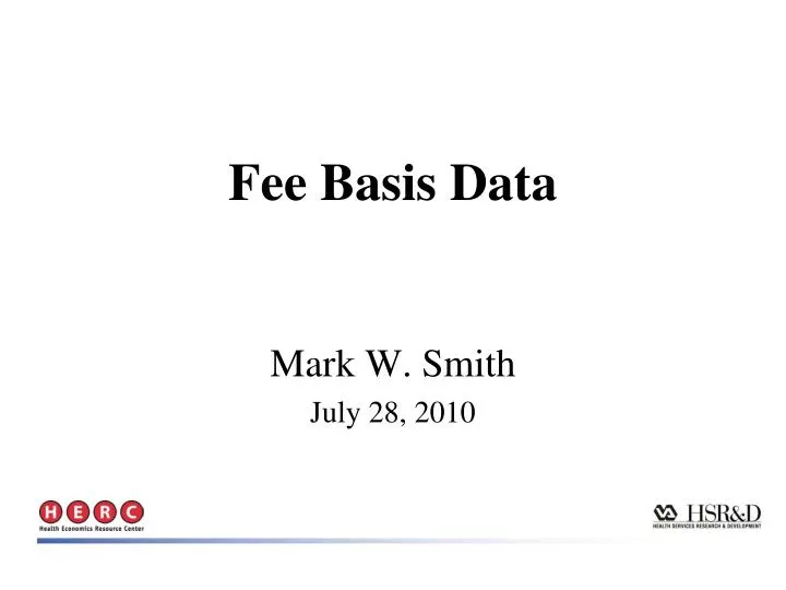 fee basis data