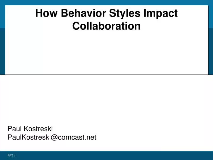 how behavior styles impact collaboration