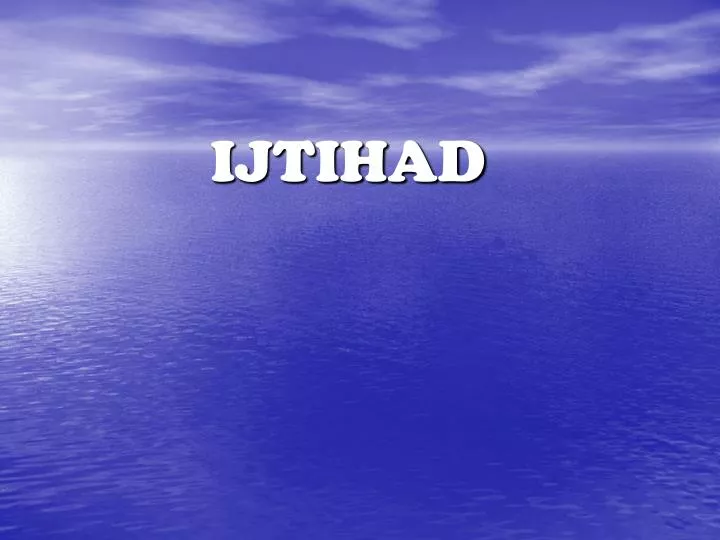 ijtihad