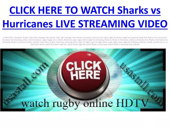 click here to watch sharks vs hurricanes live streaming video