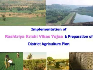 Implementation of Rashtriya Krishi Vikas Yojna &amp; Preparation of District Agriculture Plan