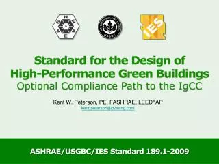 ASHRAE/USGBC/ IES Standard 189.1-2009