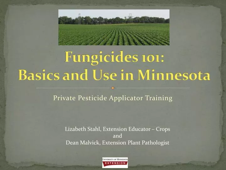 fungicides 101 basics and use in minnesota