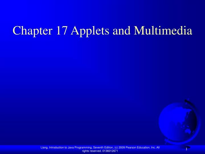 chapter 17 applets and multimedia