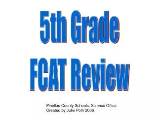 5th Grade FCAT Review
