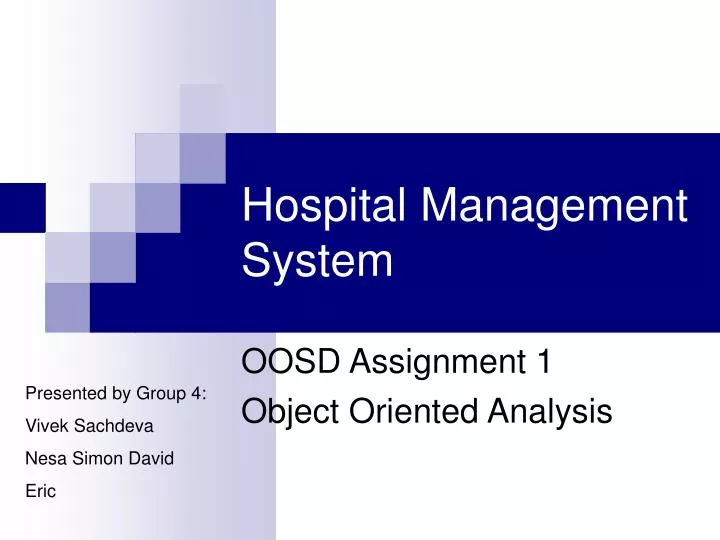 oosd assignment 1 object oriented analysis